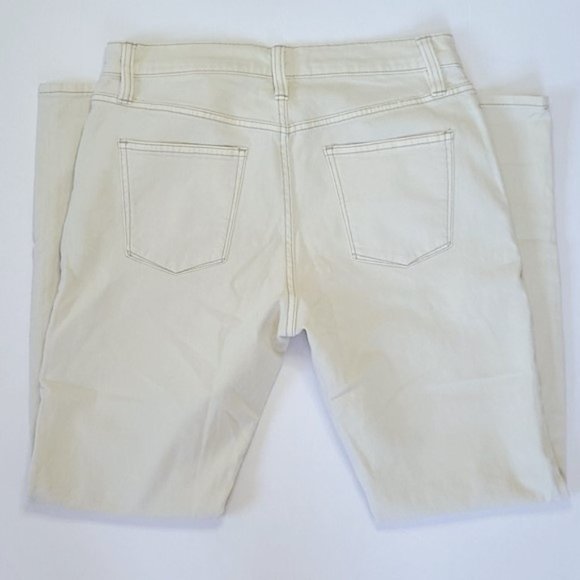J.Crew Cropped Vintage Straight Leg Jeans in Distressed Ecru/Cream Size 26 - NWT - Picture 6 of 12